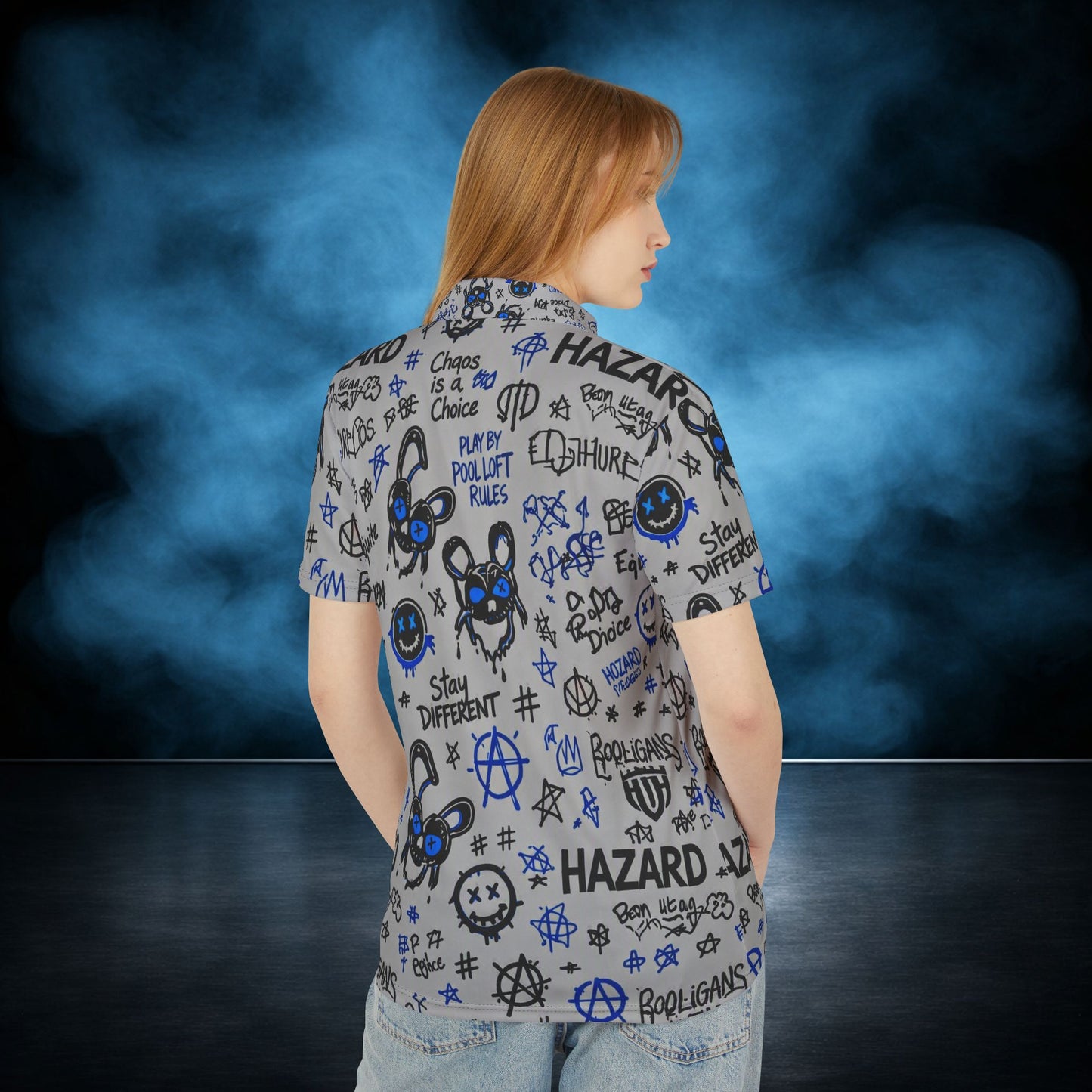Fallout — Steel Hazard Graffiti Performance Polo