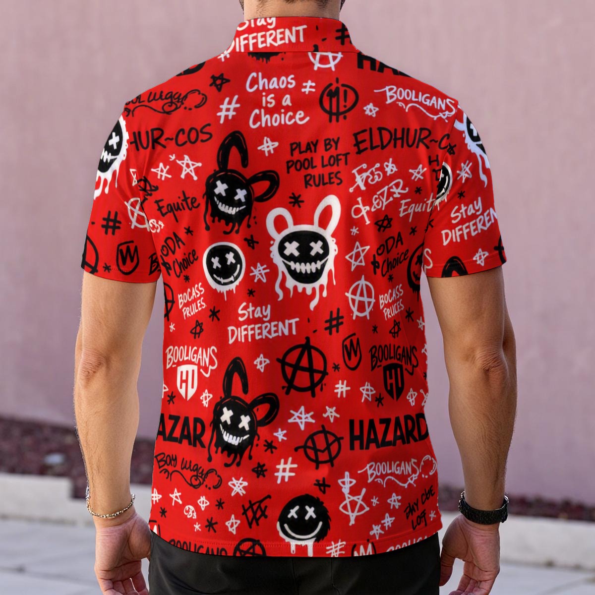 Anarchy — Hazard Graffiti Performance Polo