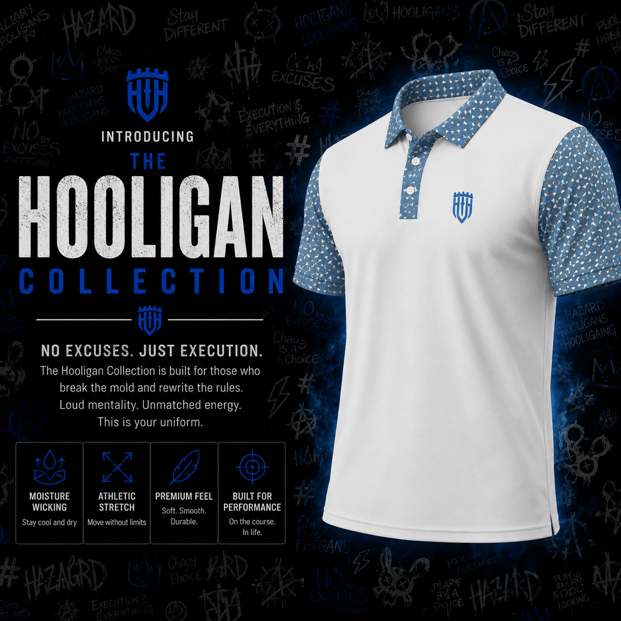 The Hooligan Collection | Signature Hooligan Performance Polos