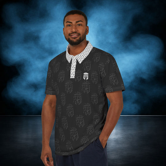 Legion — Black/White Spartan Performance Polo