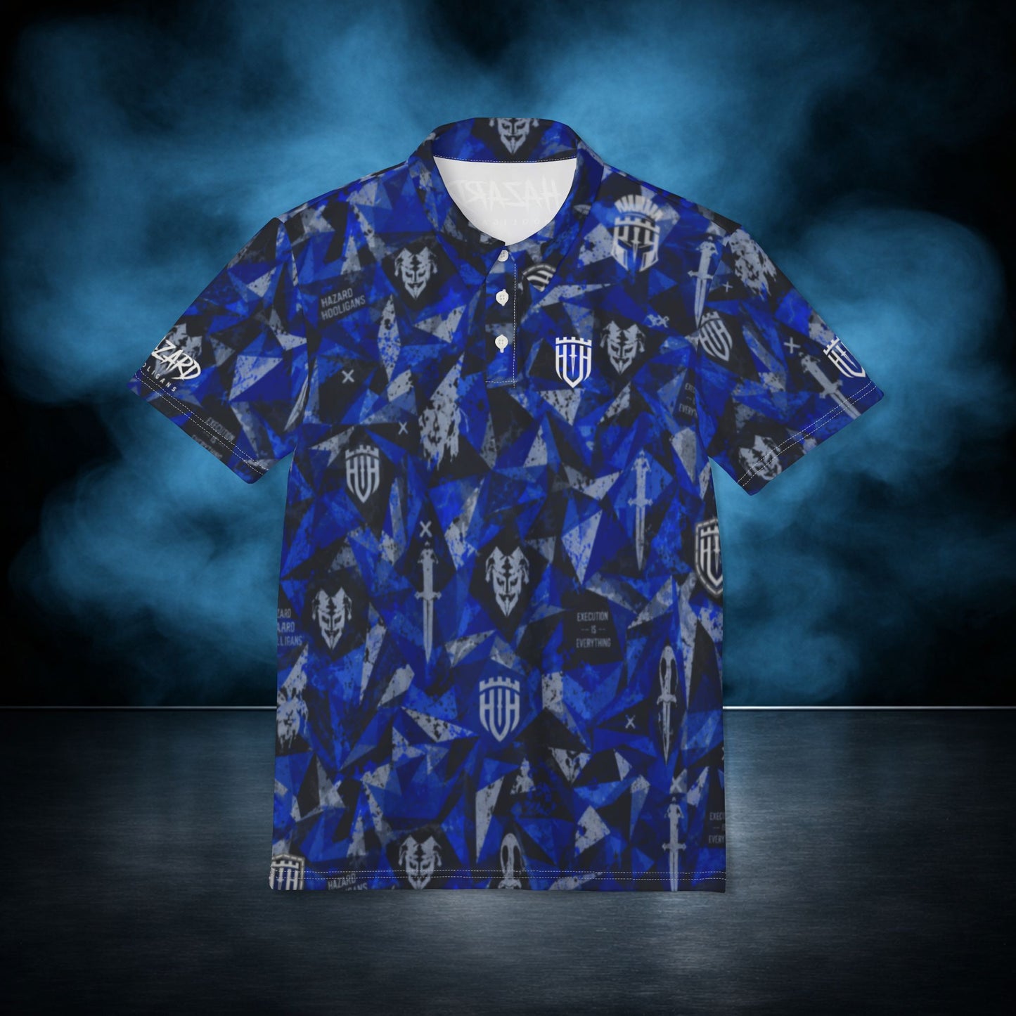 Flashpoint - Blue/Black Camo Performance Polo