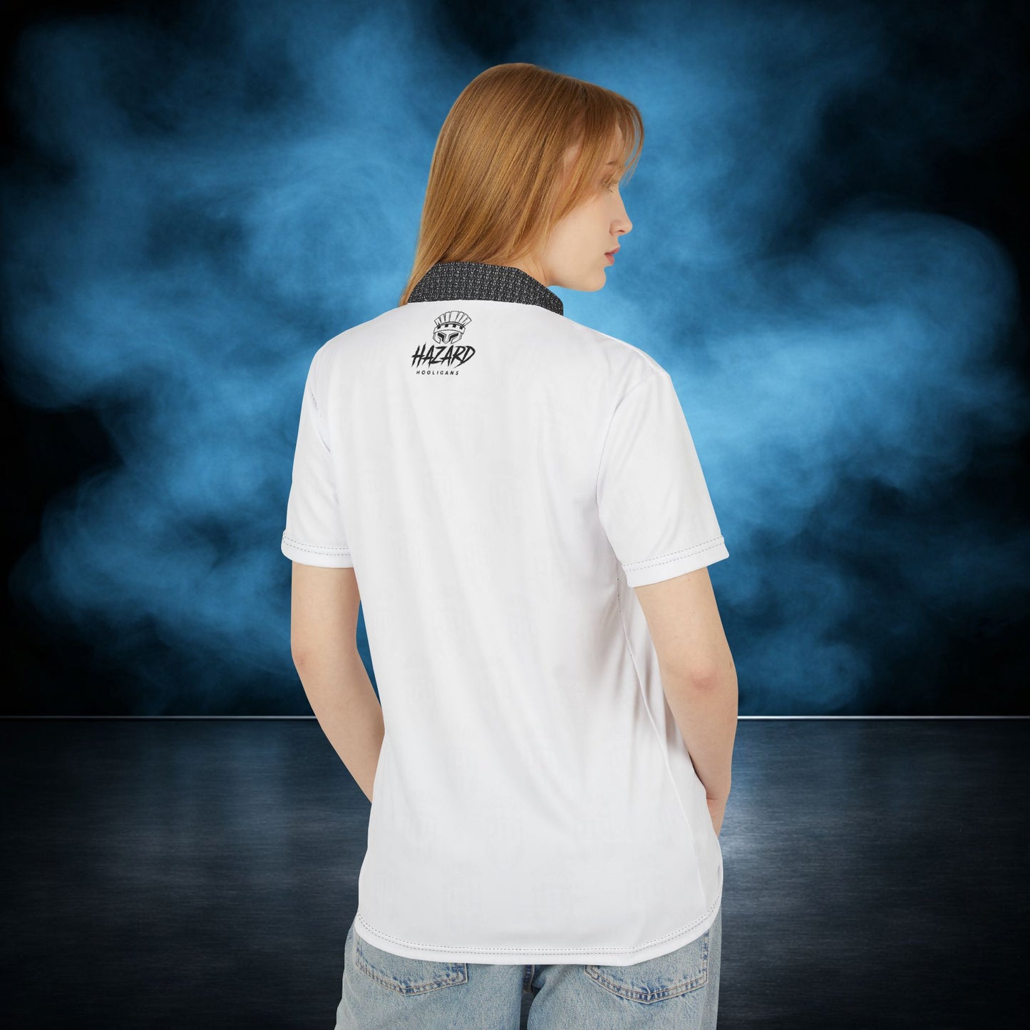 Vanguard — White/Black Spartan Performance Polo