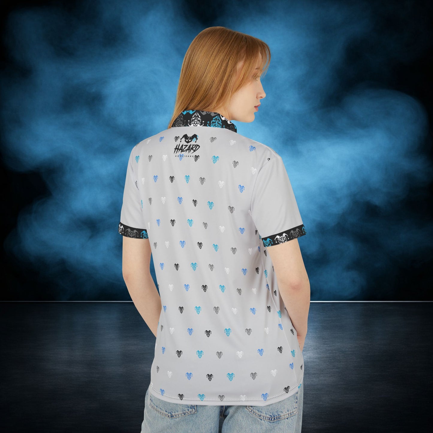 Unhinged — Gray/Black Jester Performance Polo