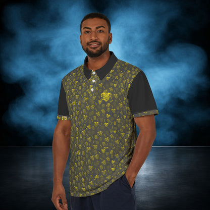 Outlaw — Yellow/Gray Jester Performance Polo
