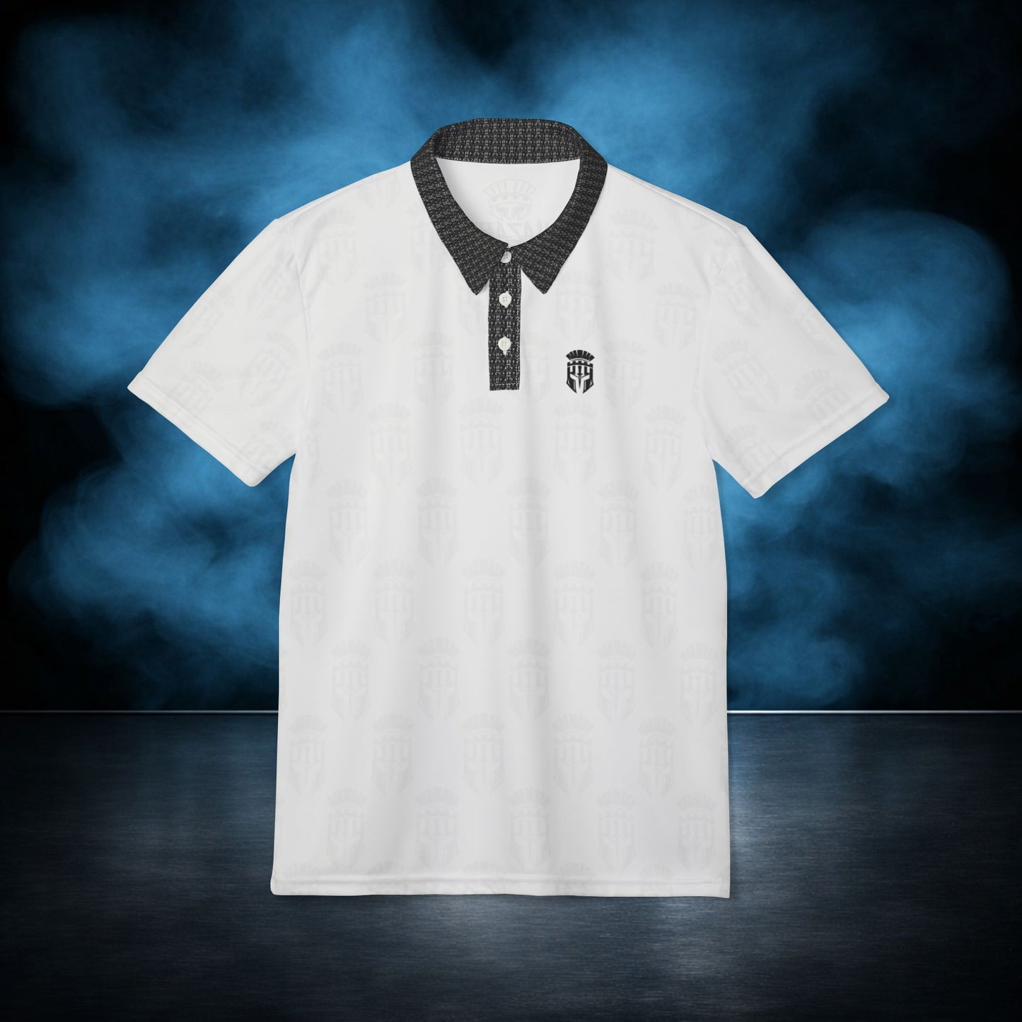 Vanguard — White/Black Spartan Performance Polo