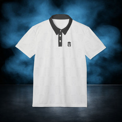 Vanguard — White/Black Spartan Performance Polo