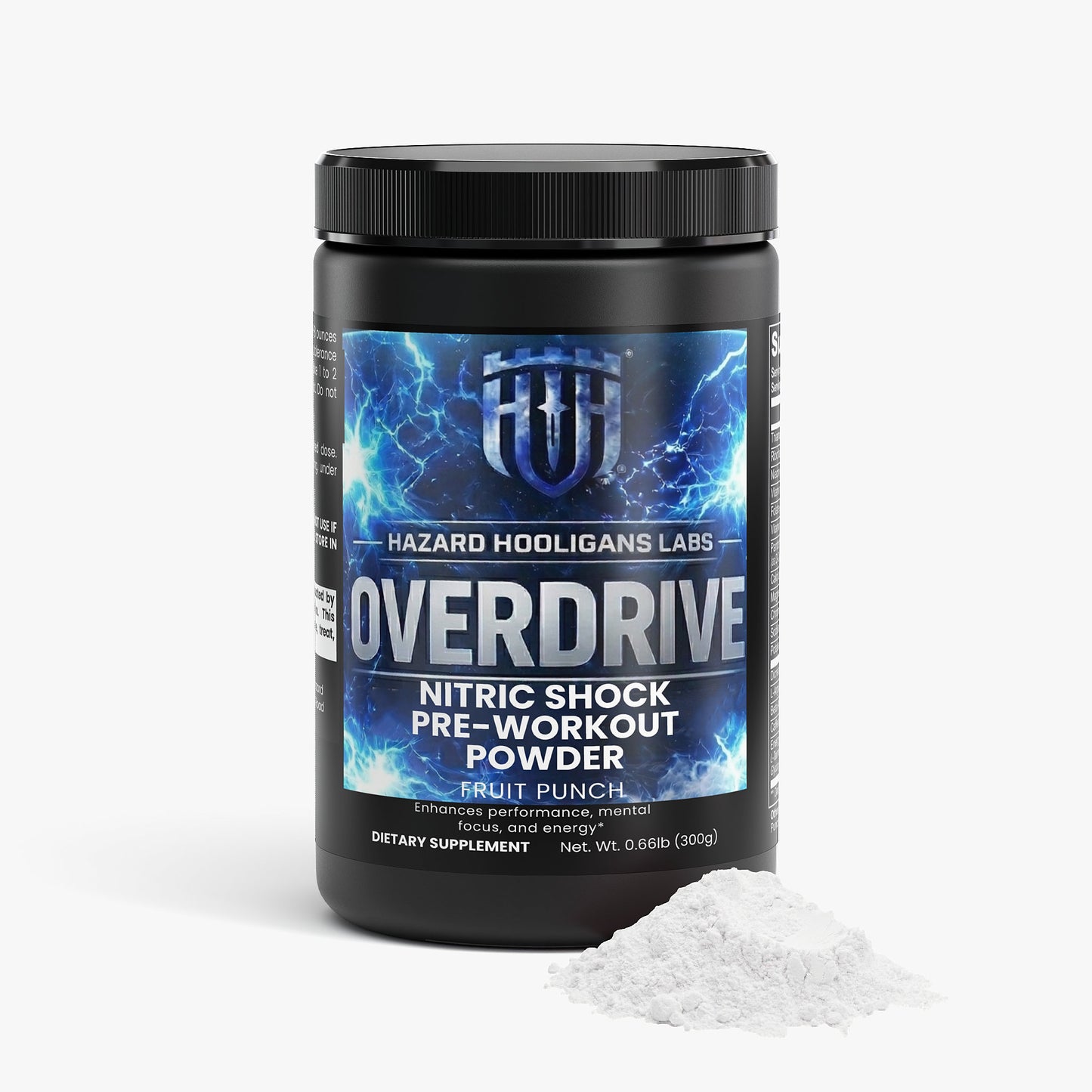 OVERDRIVE – Nitric Shock Pre‑Workout for Max Power & Zero Crash