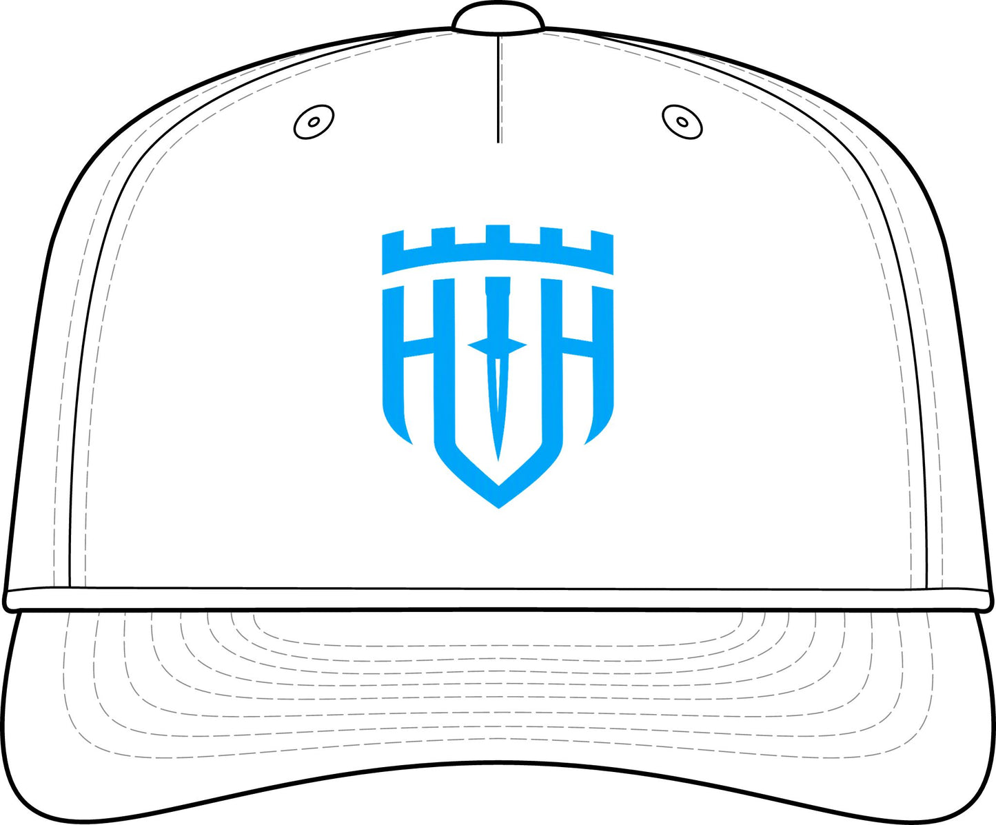 The Original Rope Cap | Hazard Hooligans White Snapback