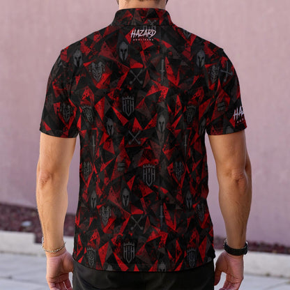 Redline — Red/Black Camo Performance Polo