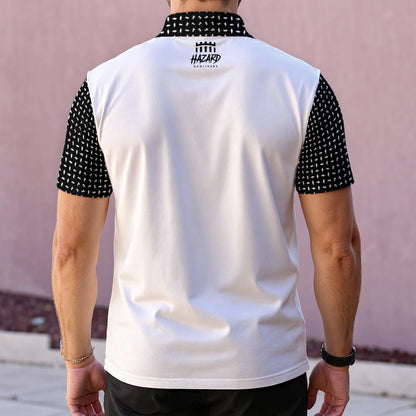 Ruthless — White / Black Hooligan Performance Polo