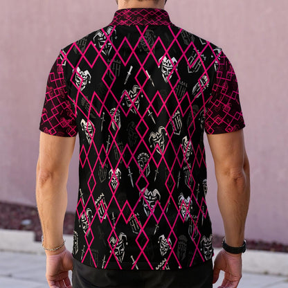 Wildcard — Pink/Black Jester Performance Polo