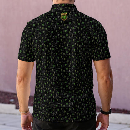 Desert Needle | Black Performance Polo