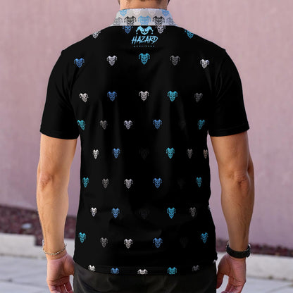 Deviant — Black/White Jester Performance Polo