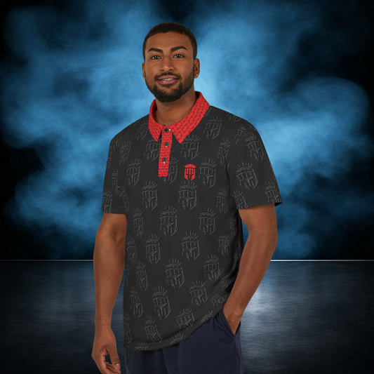 Bloodline — Black/Red Spartan Performance Polo