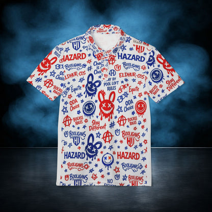 Revolt — Patriotic Hazard Graffiti Performance Polo