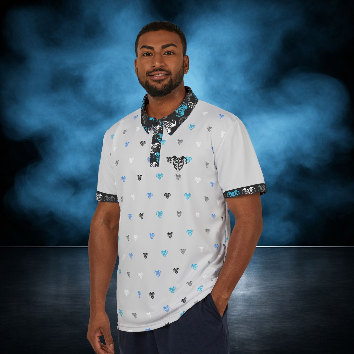 Unhinged — Gray/Black Jester Performance Polo