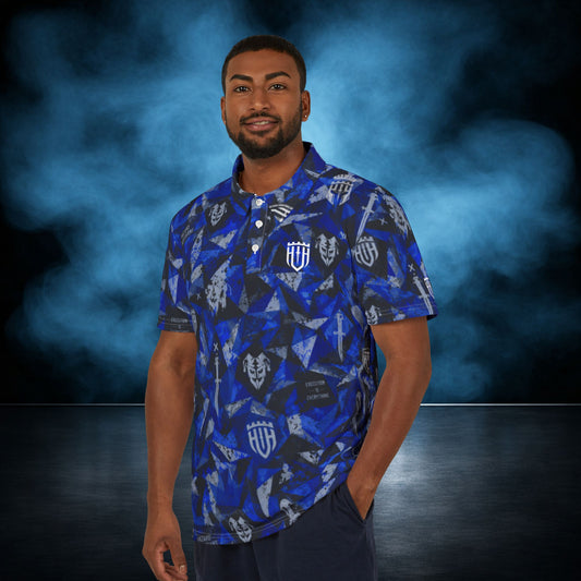 Flashpoint - Blue/Black Camo Performance Polo