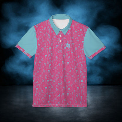 Troublemaker — Pink/Blue Jester Performance Polo