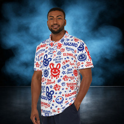 Revolt — Patriotic Hazard Graffiti Performance Polo