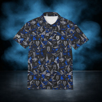 Deepwater — Blue Camo Performance Polo