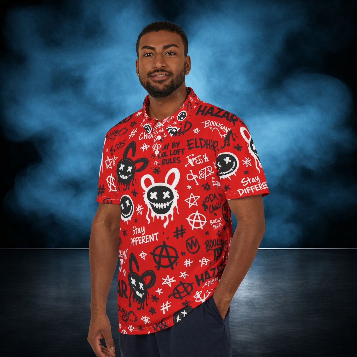 Anarchy — Hazard Graffiti Performance Polo