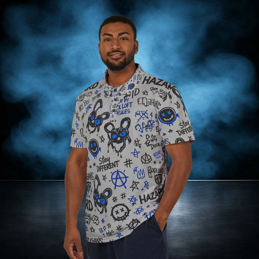 Fallout — Steel Hazard Graffiti Performance Polo
