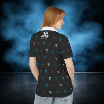 Deviant — Black/White Jester Performance Polo