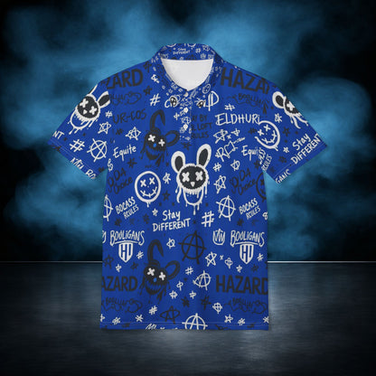 Ruckus — Royal Chaos Hazard Graffiti Performance Polo