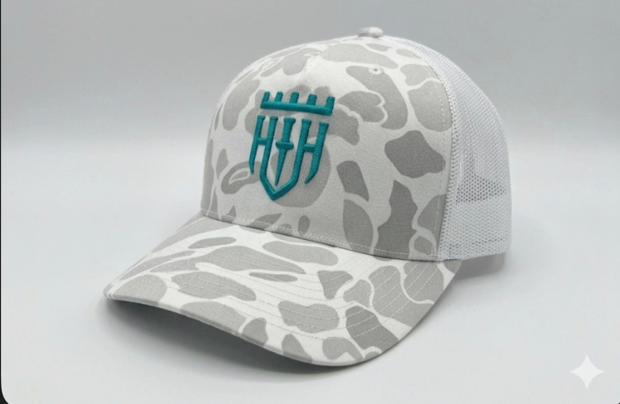 Rogue Edition Snapback | Hazard Hooligans Camo and white Hat