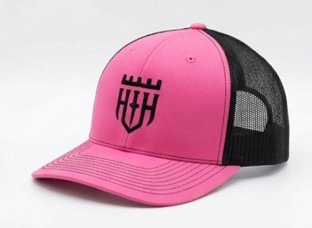 Off Script Snapback | Hazard Hooligans Pink & Black Hat