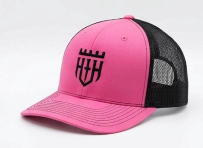 Off Script Snapback | Hazard Hooligans Pink & Black Hat