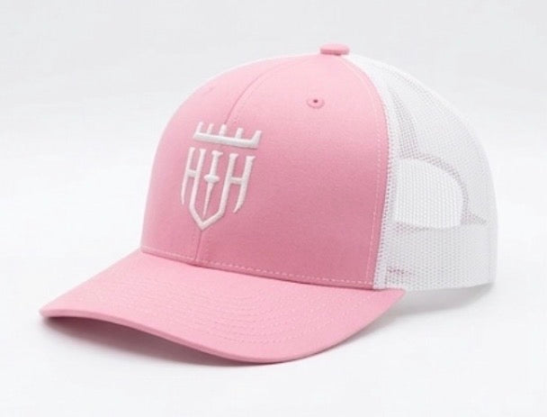 Pressure Tested Snapback | Hazard Hooligans Pink and White Hat