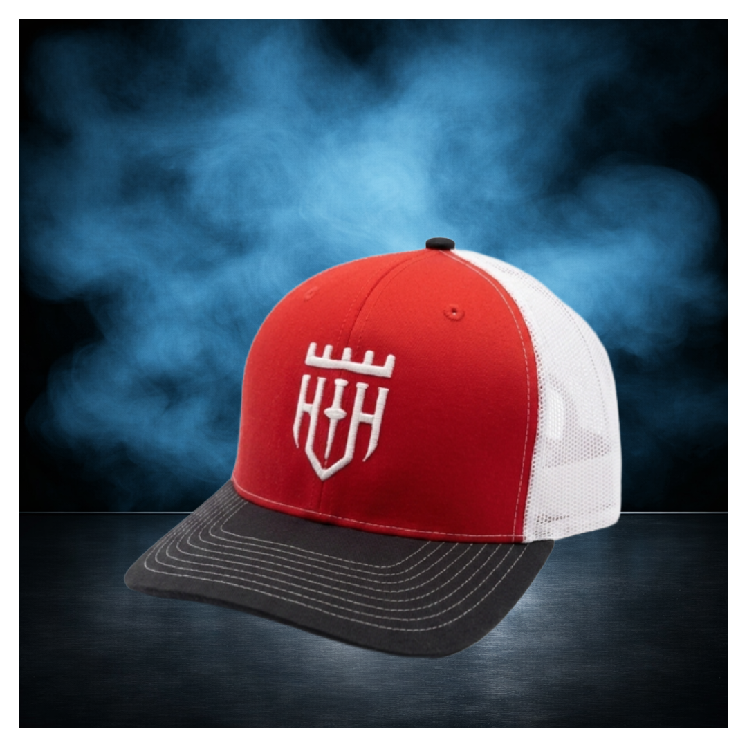 No Excuses Snapback | Hazard Hooligans Red and Black Hat