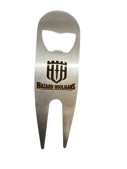 Hazard Hooligans – Stay Dangerous Divot Tool / Bottle Opener