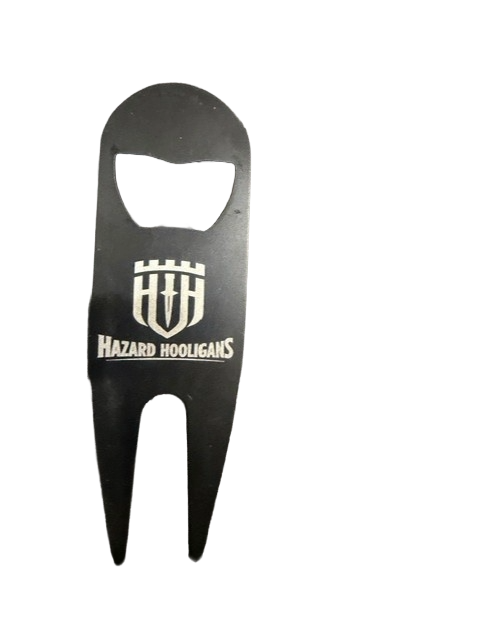 Hazard Hooligans – Stay Dangerous Divot Tool / Bottle Opener